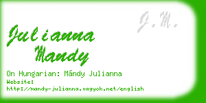 julianna mandy business card